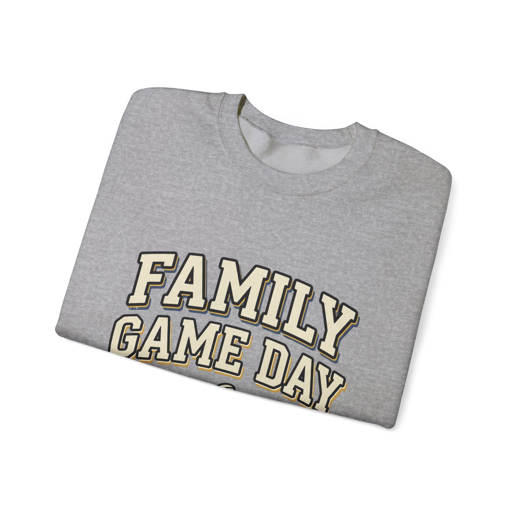 Family Game Day Sweatshirt — "Family Game Day Together We Cheer" Cozy Crewneck