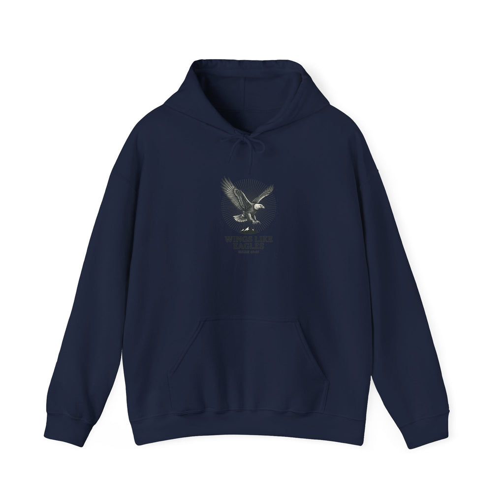 Wings Like Eagles Hoodie | Christian faith apparel, scripture tee