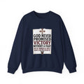 Christian Crewneck Sweatshirt — “God Never Promised Victory Without a Fight” Inspirational Faith Sweatshirt