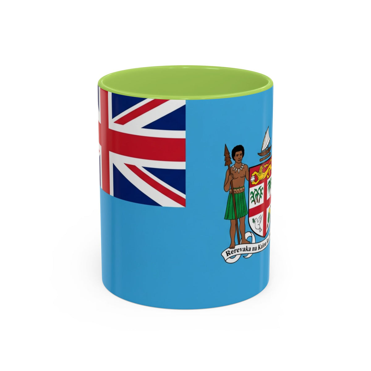Fiji Flag Accent Coffee Mug – 11/15oz Ceramic Tea & Coffee Cup