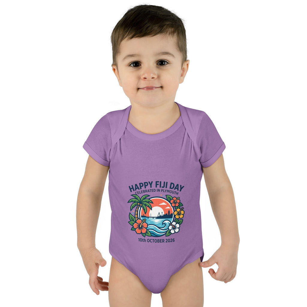 Happy Fiji Day Infant Bodysuit — Tropical Island Baby Onesie (10th October 2026)