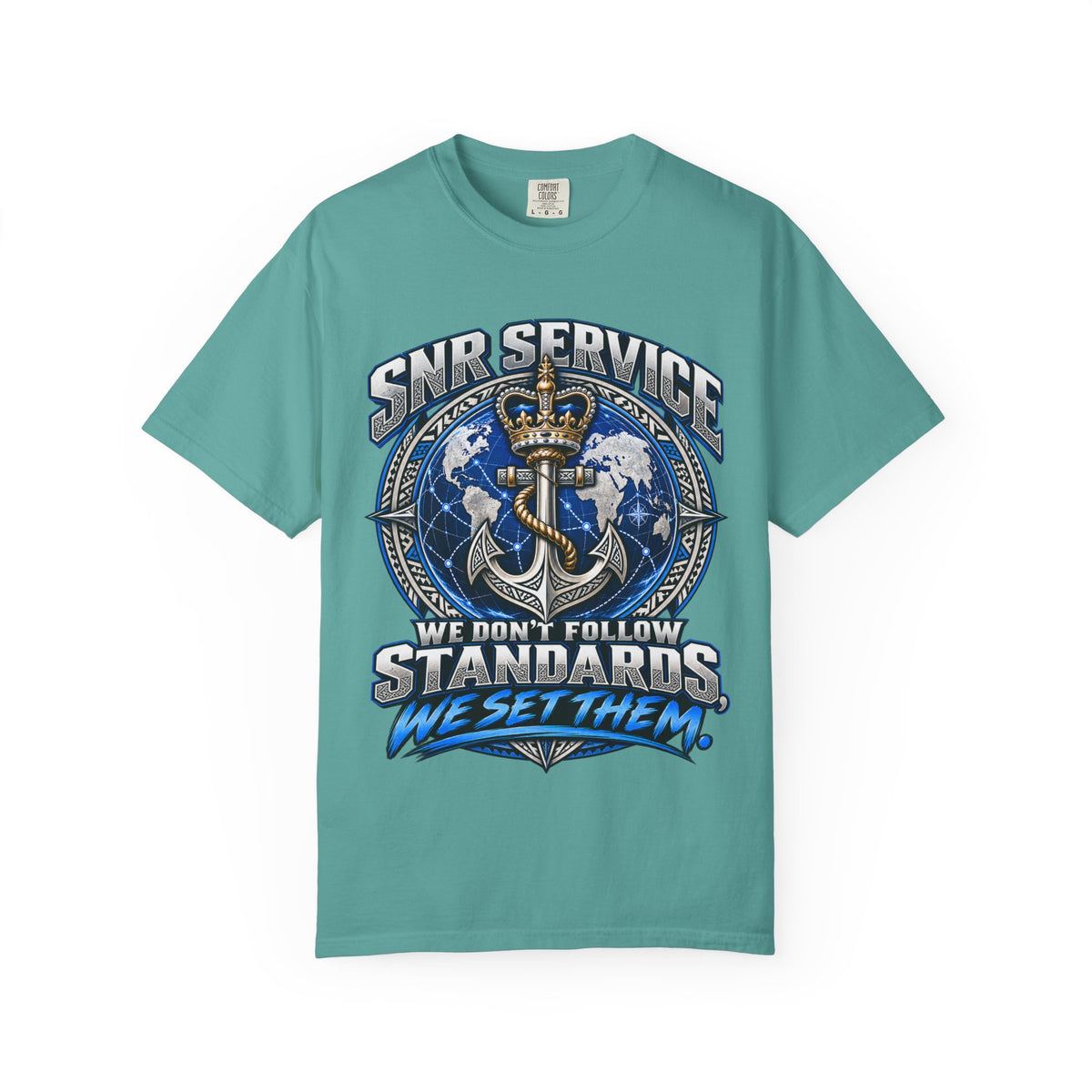 SNR Service Anchor Graphic T-Shirt — "We Don’t Follow Standards, We Set Them"