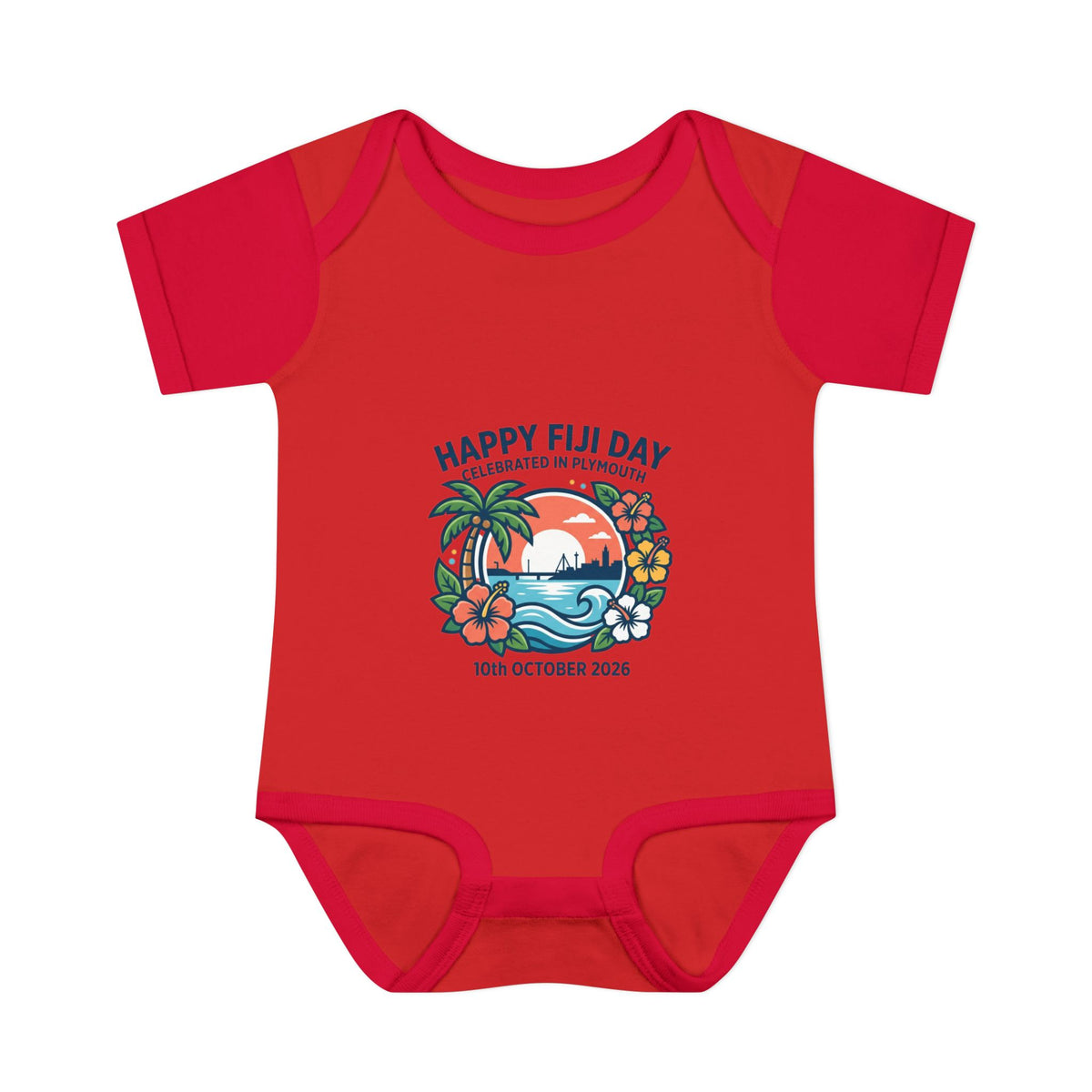 Happy Fiji Day Infant Bodysuit — Tropical Island Baby Onesie (10th October 2026)