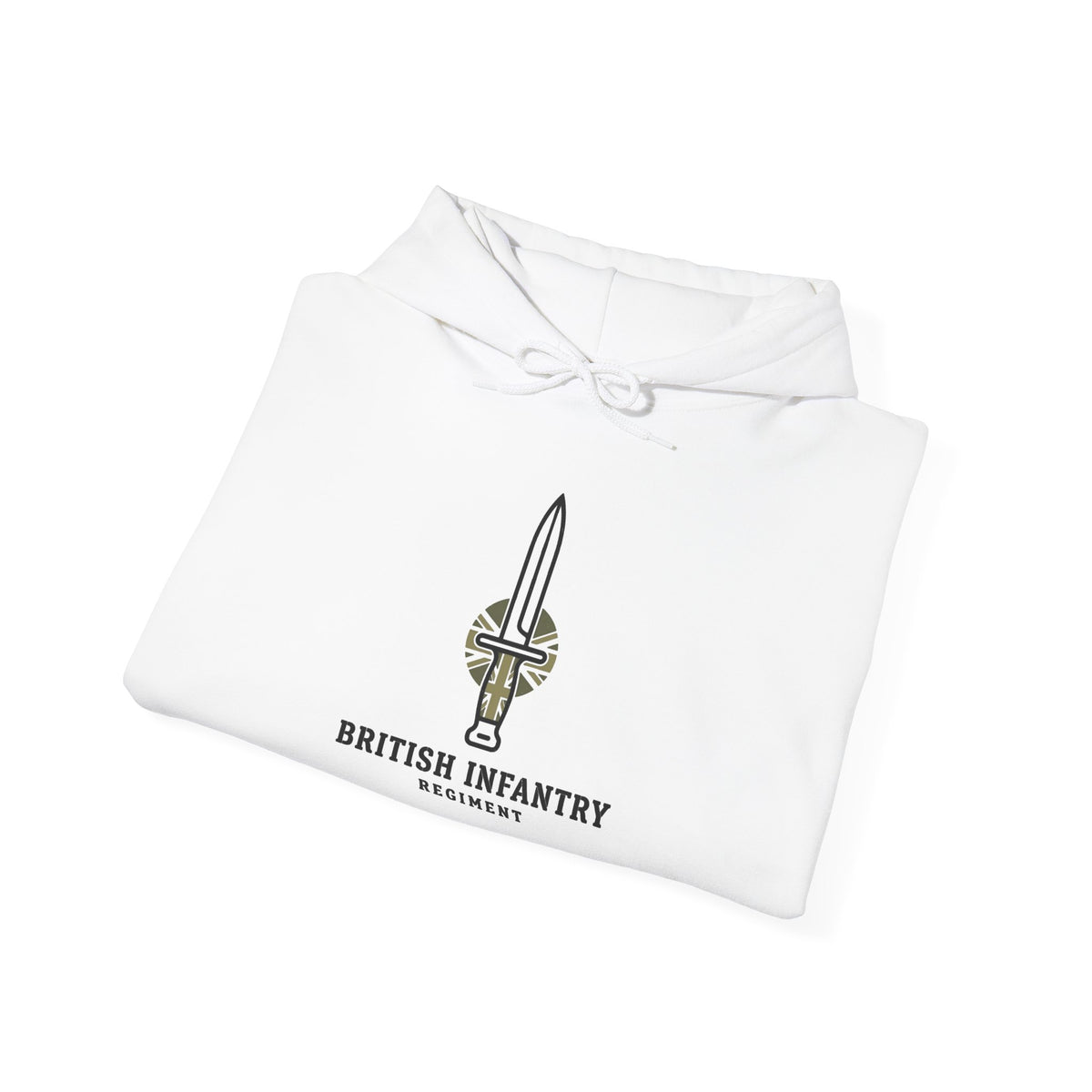 British Infantry Hoodie - Military Dagger Logo Camo Sweatshirt