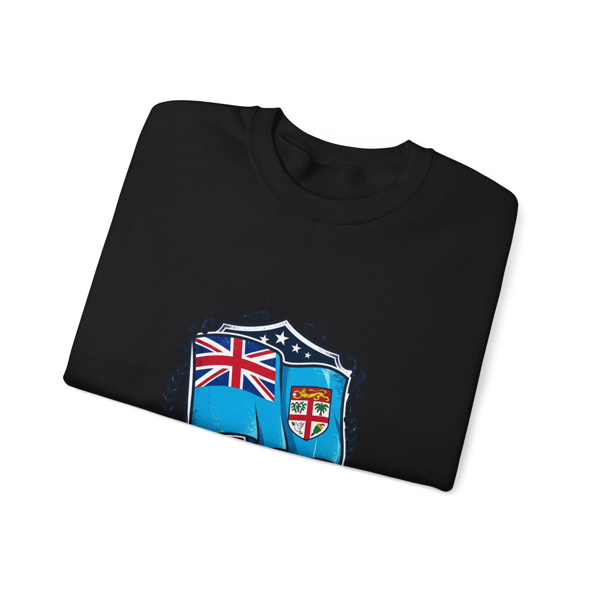 Fiji Crest Crewneck Sweatshirt – 'Noble Banner Blue' Heritage Pullover