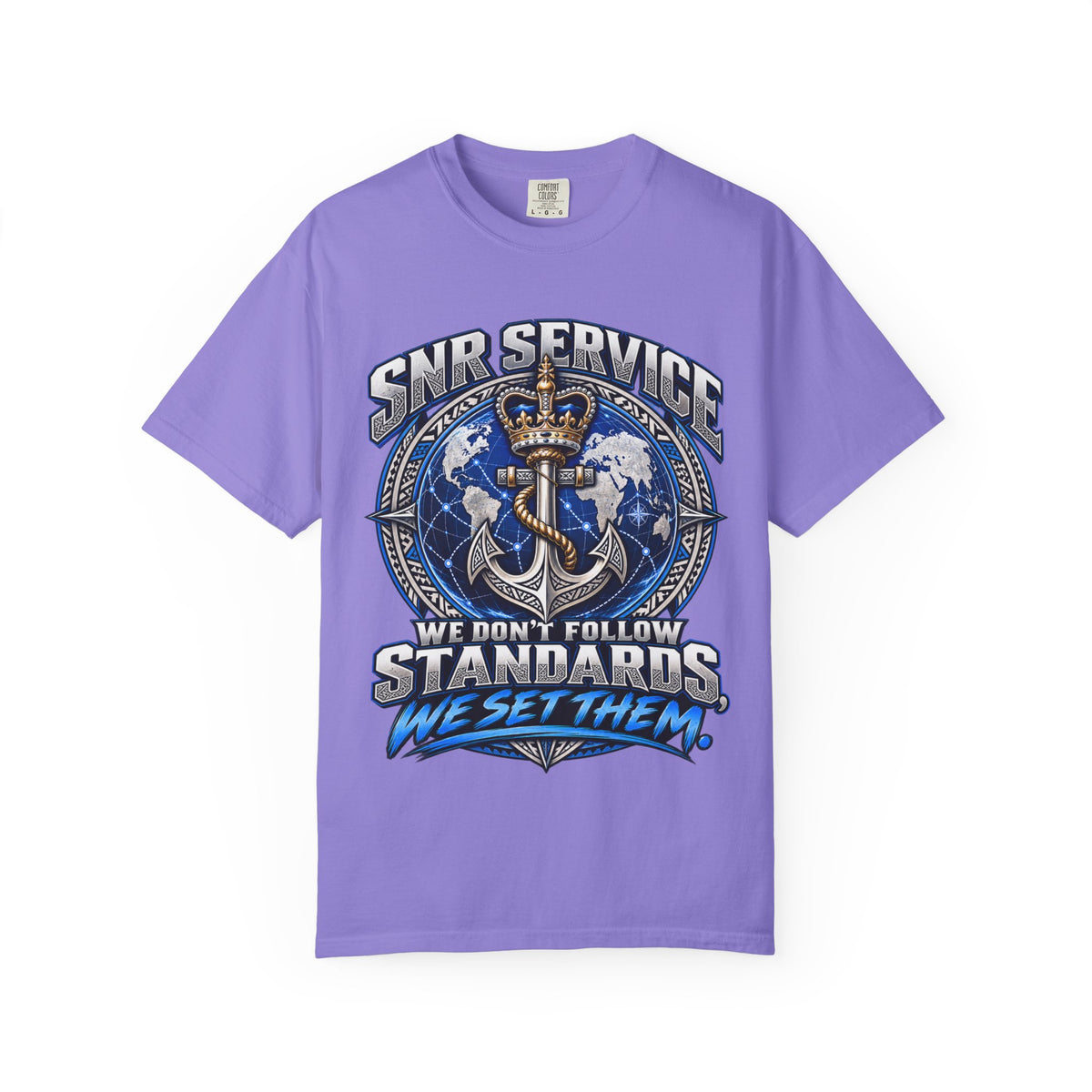 SNR Service Anchor Graphic T-Shirt — "We Don’t Follow Standards, We Set Them"