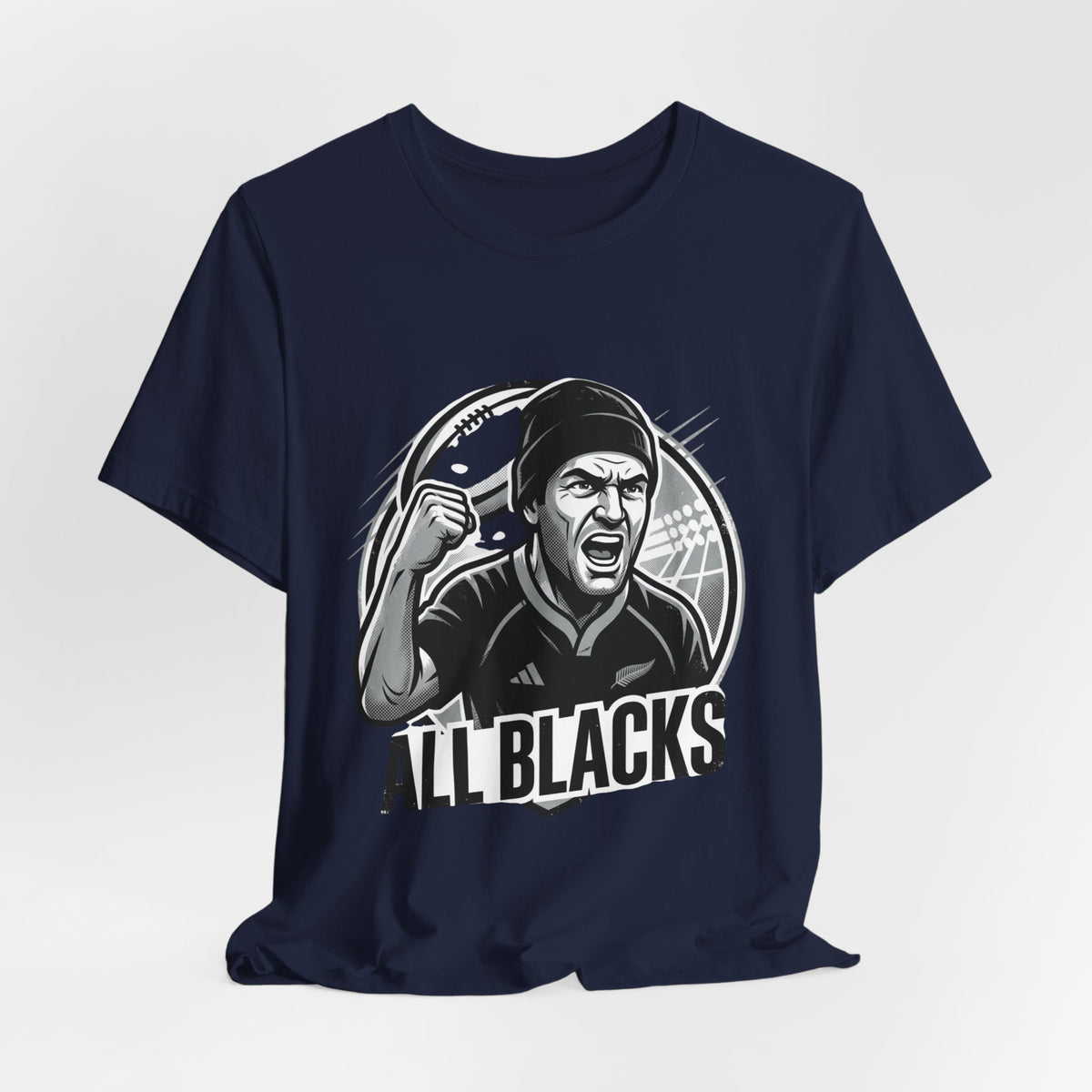 All Blacks Rugby T-Shirt — Men’s Fan Tee with Chant Graphic
