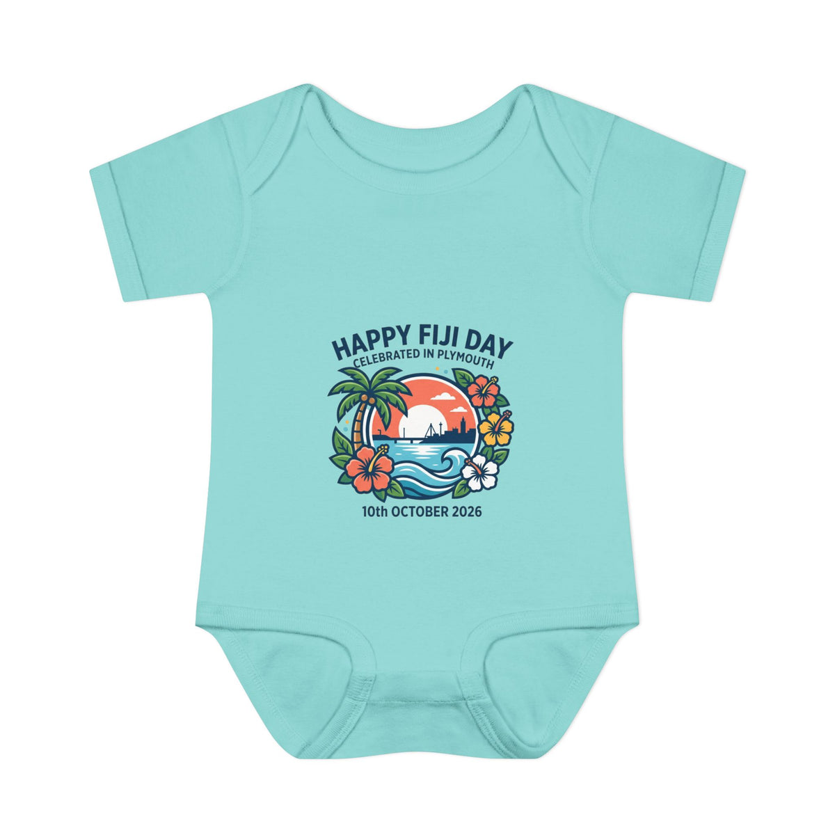 Happy Fiji Day Infant Bodysuit — Tropical Island Baby Onesie (10th October 2026)