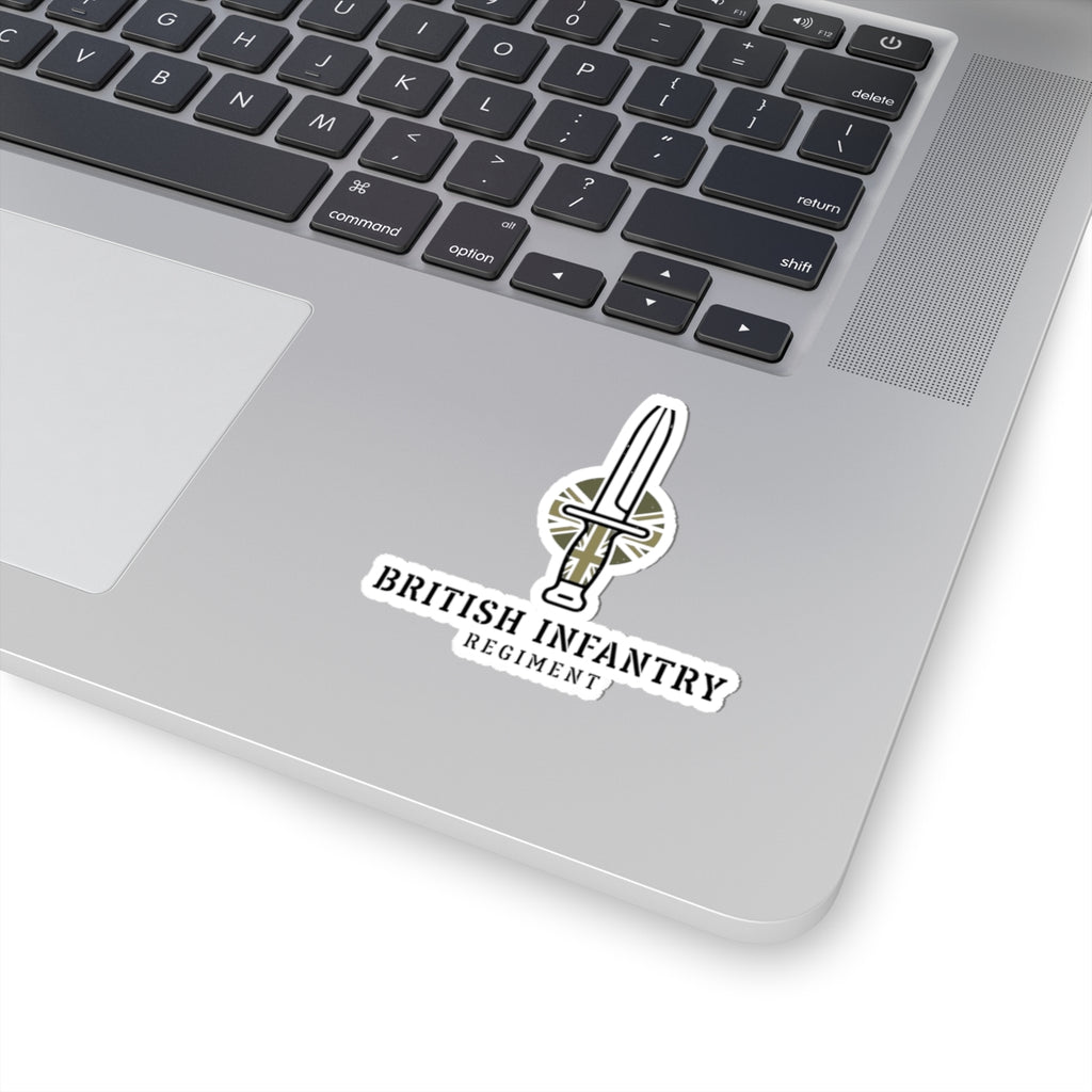 British Infantry Regiment Kiss-Cut Sticker - Military Emblem Vinyl Decal