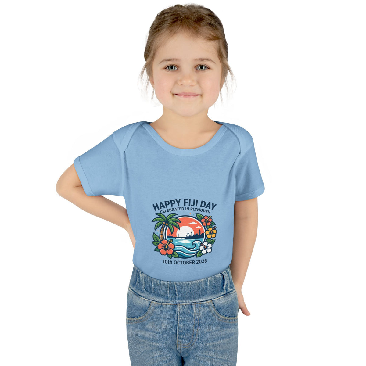 Happy Fiji Day Infant Bodysuit — Tropical Island Baby Onesie (10th October 2026)