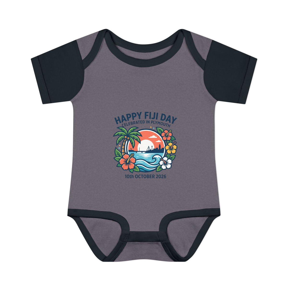 Happy Fiji Day Infant Bodysuit — Tropical Island Baby Onesie (10th October 2026)
