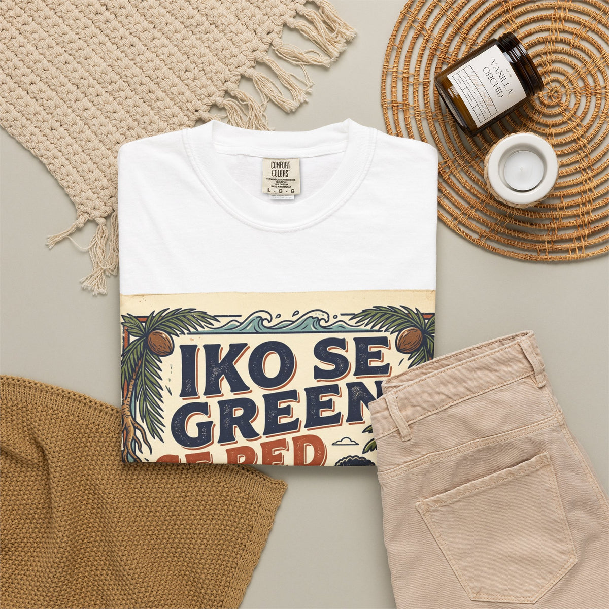 Iko Se Green Se Red Fiji T-Shirt — Vintage Island Vibes Graphic Tee