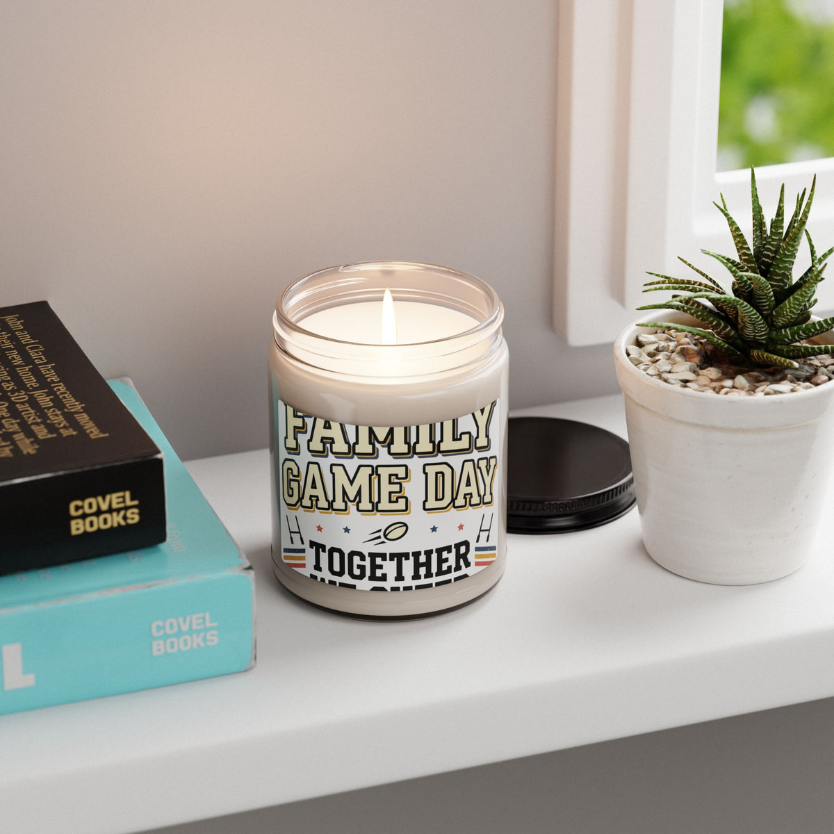 Family Game Day Scented Soy Candle — 9oz ‘Together’ Cozy Game Night Candle