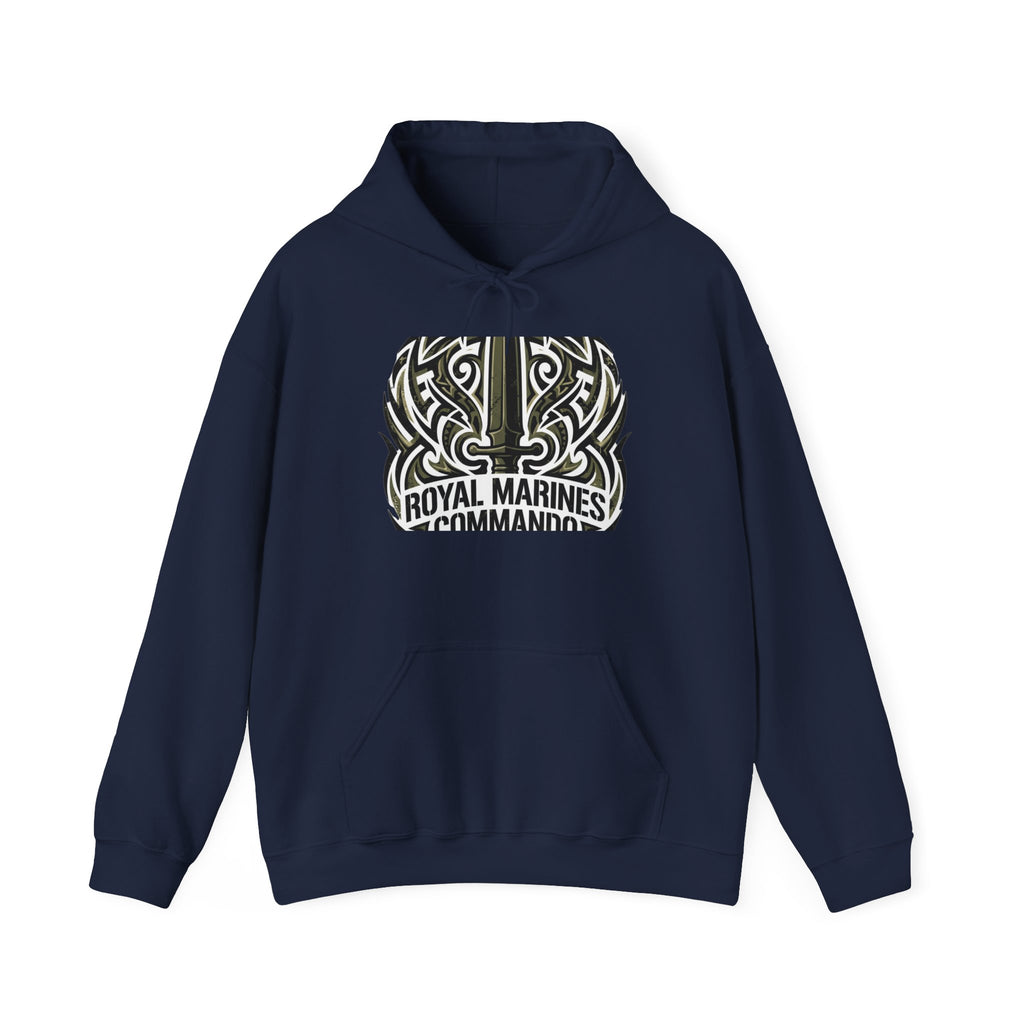 Royal Marines Commandos Tribal Hoodie — Military Graphic Hooded Sweatshirt