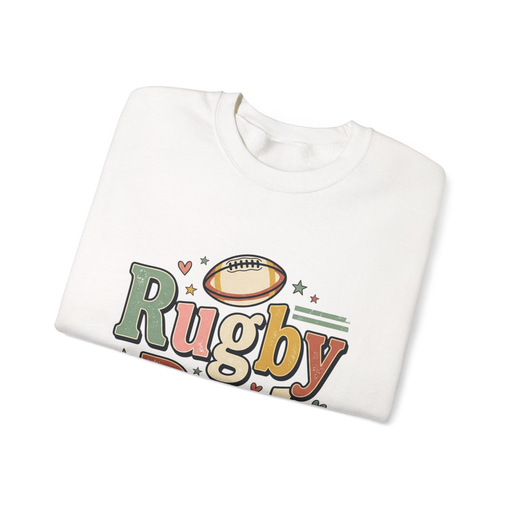 Rugby Dad Sweatshirt — Supportive, Devoted, Fatherly Crewneck