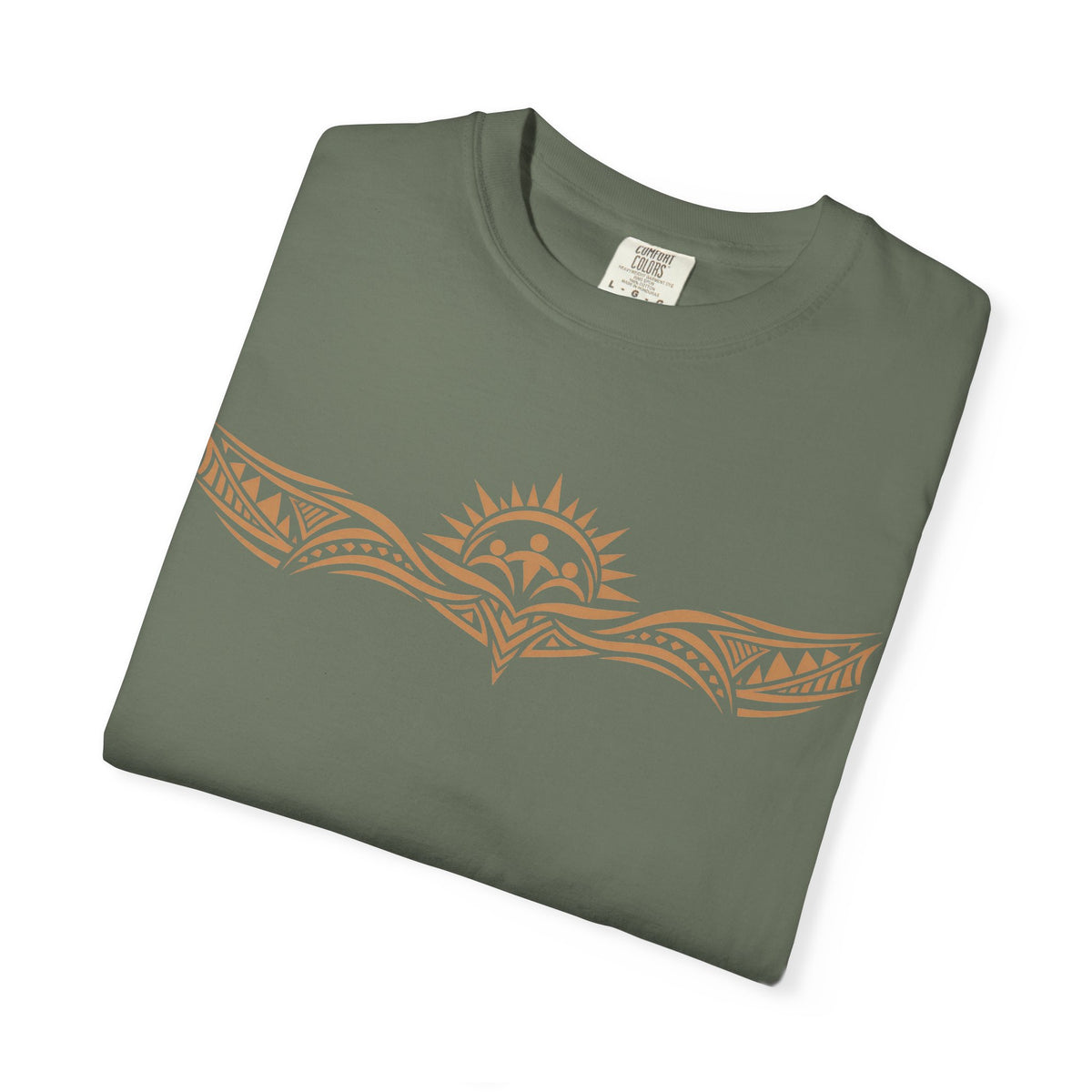 Tribal Sunset T‑Shirt — "Your Tribe" Inspirational Back Graphic