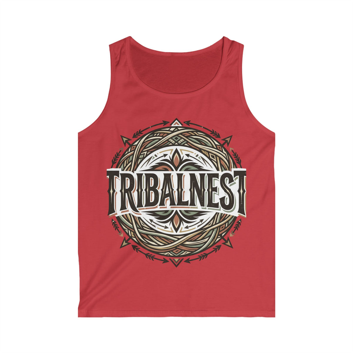 Fiji Noble Banner Blue Tank Top — Fiji Flag Crest Sleeveless Shirt