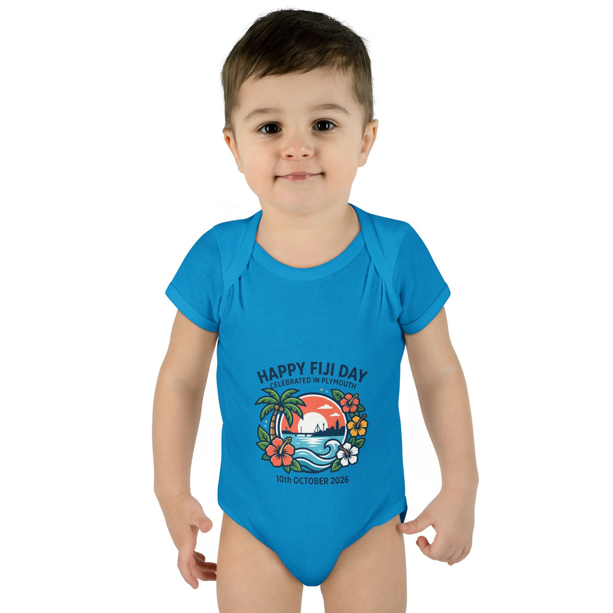 Happy Fiji Day Infant Bodysuit — Tropical Island Baby Onesie (10th October 2026)