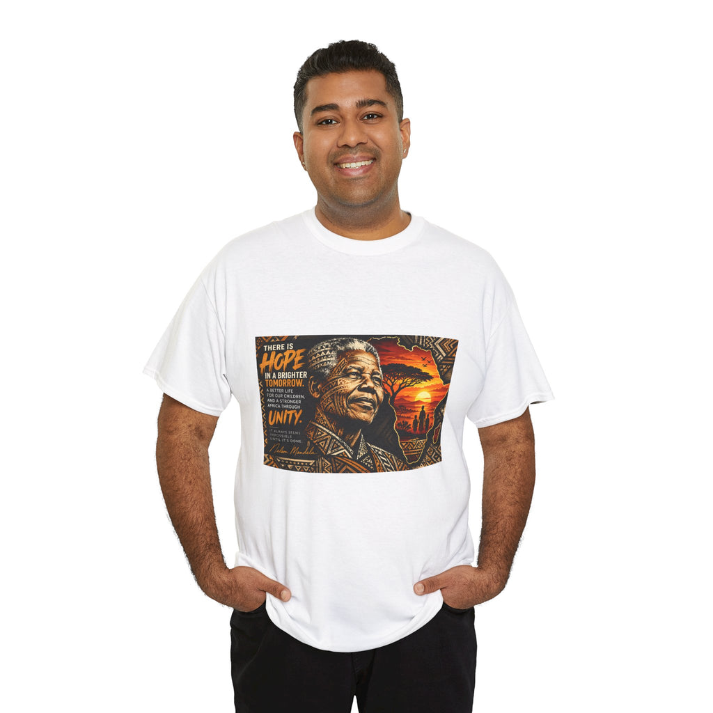 Inspirational Unity Graphic Tee — 'There Is Hope' Motivational Portrait T-Shirt