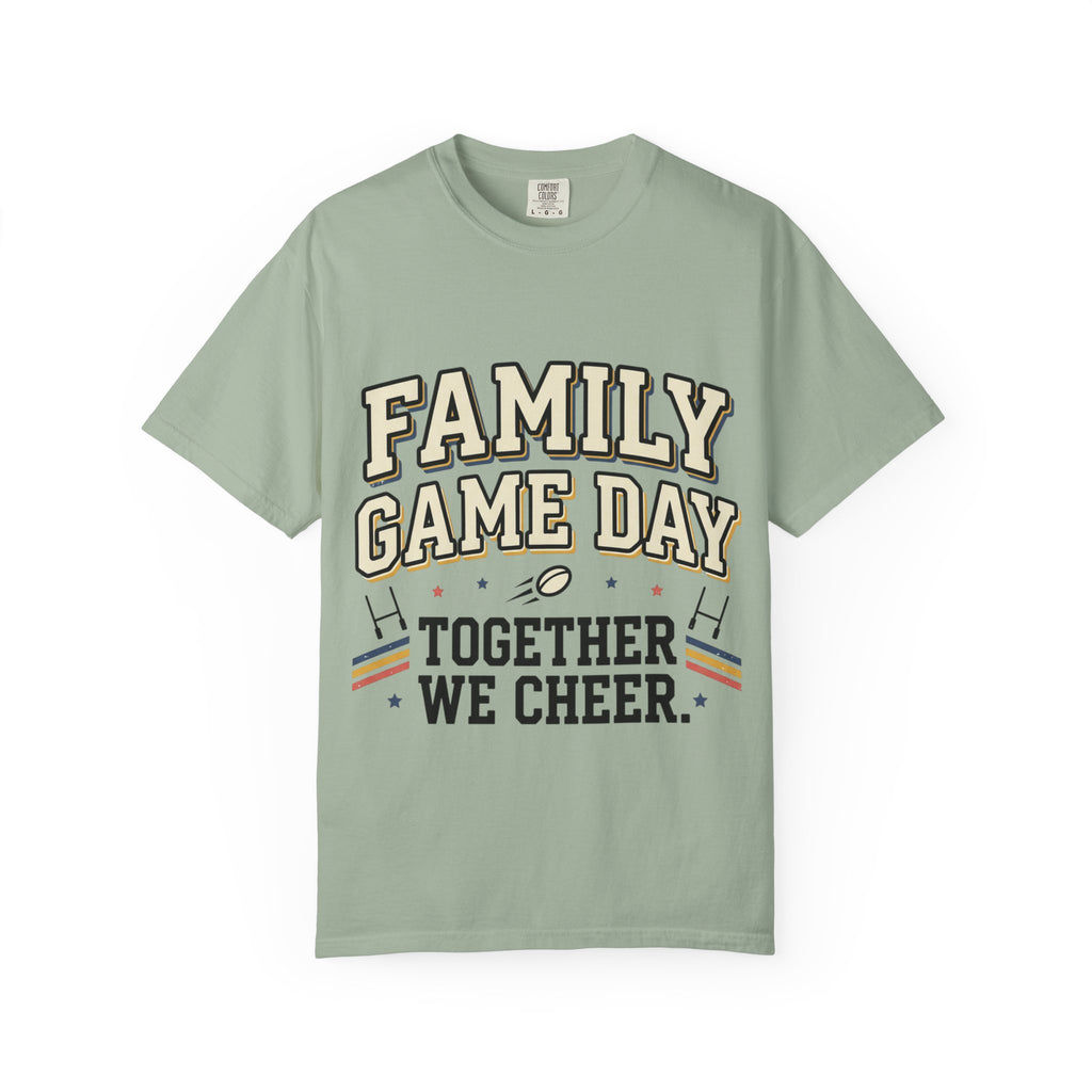 Family Game Day T-Shirt — “Together We Cheer” Football & Sports Team Tee