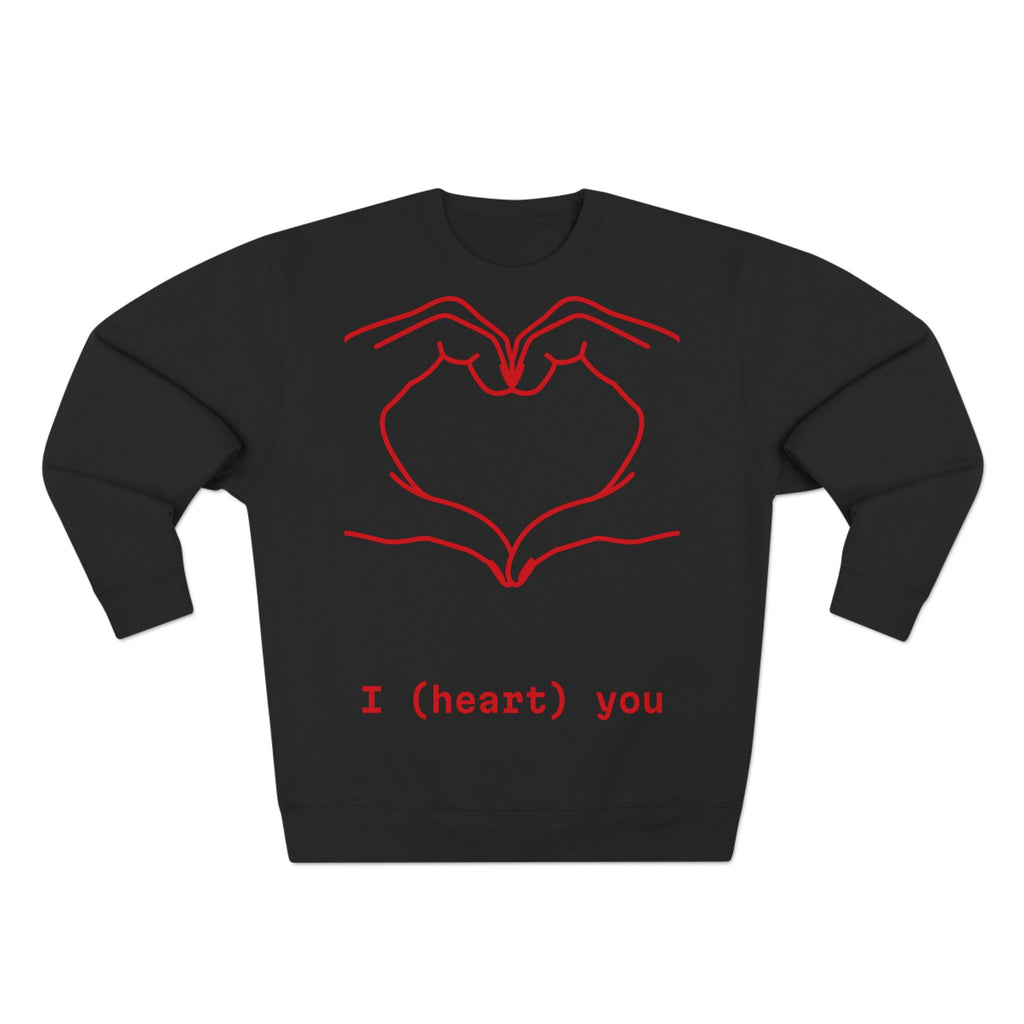 Heart Hands Crewneck Sweatshirt — I (heart) you Valentine Pullover