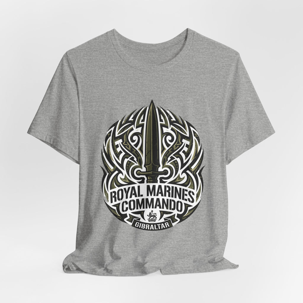Royal Marines Commando T-Shirt — Gibraltar Tribal Dagger Design