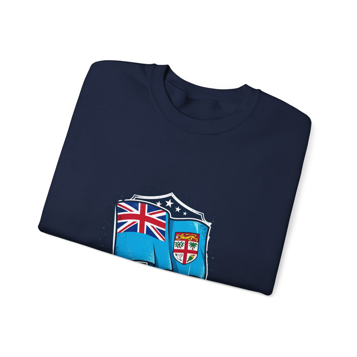 Fiji Crest Crewneck Sweatshirt – 'Noble Banner Blue' Heritage Pullover