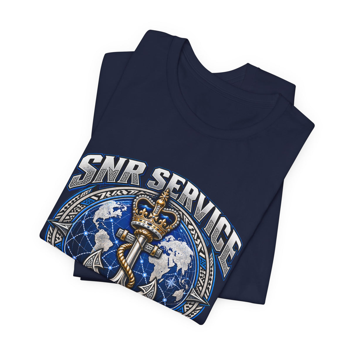 SNB Service Anchor Graphic Tee — "We Don't Follow Standards, We Set Them"
