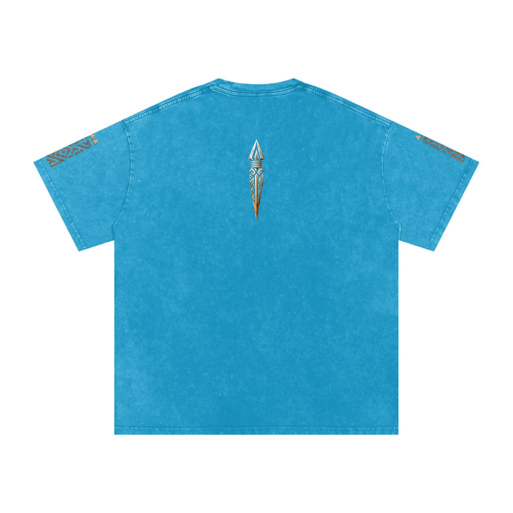 Snow Washed Oversized Cotton T-Shirt